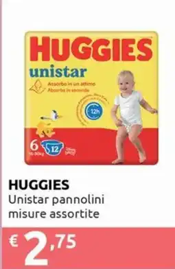 Smoll Huggies Unistar pannolini offerta