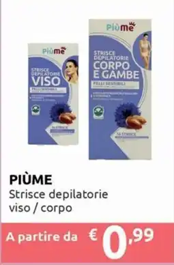 Smoll Piùme Strisce depilatorie viso / corpo offerta