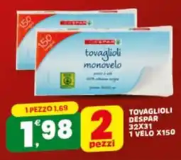 Despar Sicilia Tovaglioli Despar offerta