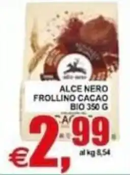 Pewex Alce Nero Frollino Cacao Bio offerta