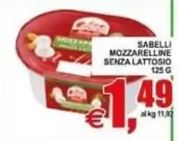 Pewex Sabelli mozzarelline senza lattosio offerta
