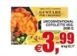 Pewex Unconventional cotolette veg. offerta