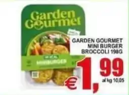 Pewex Garden Gourmet mini burger broccoli offerta