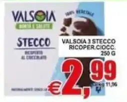 Pewex Valsòia stecco ricoperto al cioccolato offerta