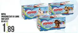 Supermercato Pollio Nipioli omogeneizzati di carne offerta
