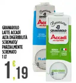 Netto Supermercati Granarolo latte Accadi alta digeribilità offerta