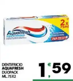 Despar Sicilia Dentifricio Aquafresh offerta