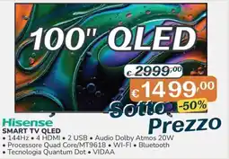 Al Pentolone Hisense SMART TV QLED offerta