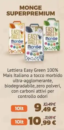 Joe Zampetti Lettiera Easy Green Monge offerta