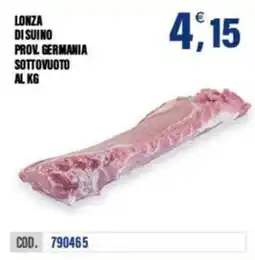 Adhoc Lonza di suino prov. germania offerta