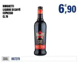 Adhoc Borghetti liquore di caffè espresso offerta
