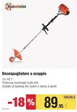 Handy fai da te Decespugliatore a scoppio offerta