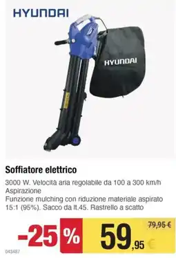 Handy fai da te Soffiatore elettrico Hyundai offerta