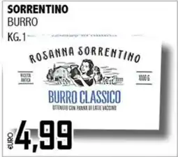Big Food Rosanna Sorrentino burro classico offerta