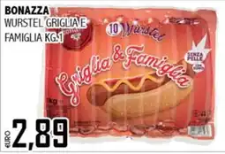 Big Food Bonazza Wurstel Griglia e Famiglia offerta