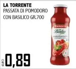 Big Food La Torrente passata di pomodoro con basilico offerta