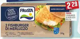 Maxipiù Frosta fishburger di merluzzo offerta