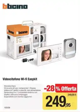 Handy fai da te Videocitofono Wi-fi Easykit bticino offerta