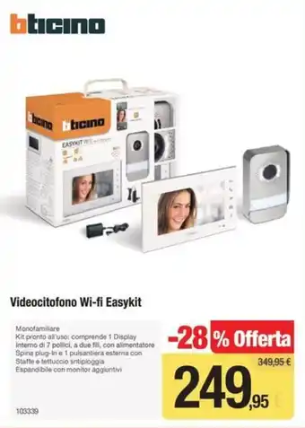 Videocitofono Wi-fi Easykit bticino