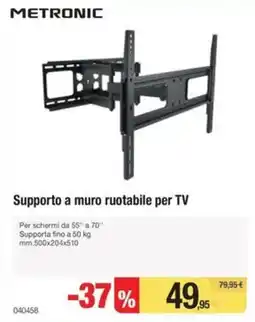 Handy fai da te Metronic supporto a muro ruotabile per TV offerta
