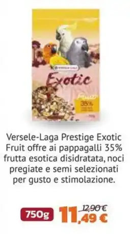 Joe Zampetti Versele-Laga Prestige Exotic Fruit offerta
