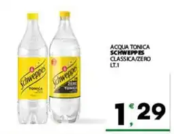 Despar Sicilia Acqua tonica Schweppes classica/zero offerta
