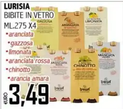 Big Food Bibite in vetro Lurisia offerta