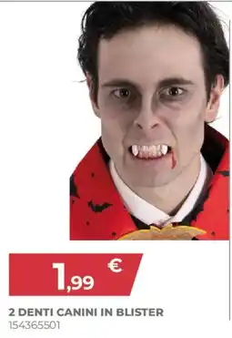 Toys Center 2 denti canini in blister offerta