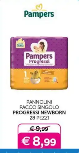 Universo Bimbo Pampers Pannolini Progressi Newborn offerta