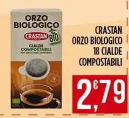 Supermercato Pollio Crastan orzo biologico cialde compostabili offerta