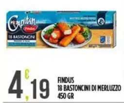 Supermercato Pollio Findus bastoncini di merluzzo offerta