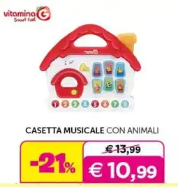 Universo Bimbo Casetta musicale con animali offerta