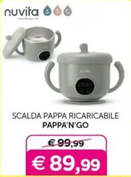 Universo Bimbo Nuvita scalda pappa ricaricabile pappa'n'go offerta