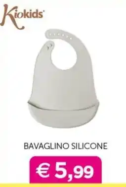 Universo Bimbo Bavaglino silicone Kiokids offerta