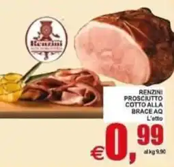 Pewex Renzini Prosciutto Cotto alla Brace AQ offerta