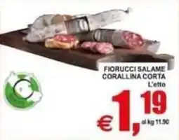 Pewex Fiorucci salame corallina corta offerta