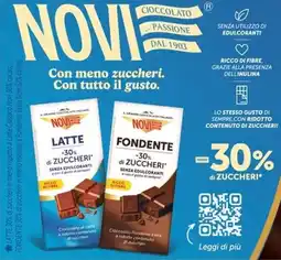 Bennet Novi cioccolato latte fondente offerta