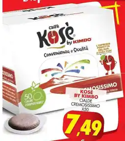 Mazzeo Giocattoli Caffè Kose by Kimbo Cialde Cremosissimo offerta