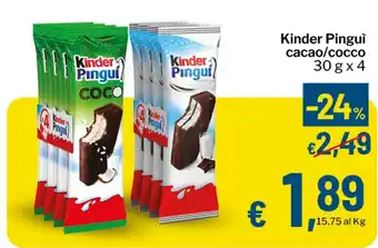 Kinder Pinguì cacao/cocco