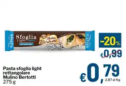 Qui Discount Pasta sfoglia light rettangolare Mulino Bertotti offerta