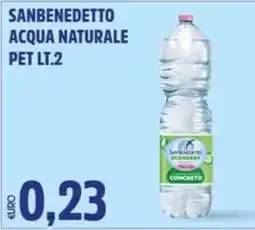 Big Food Acqua naturale San Benedetto offerta