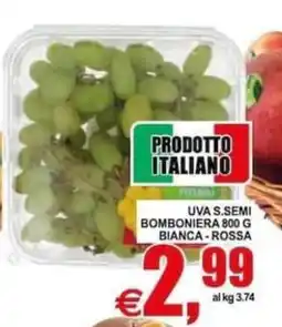 Pewex Uva s.semi bomboniera bianca-rossa offerta