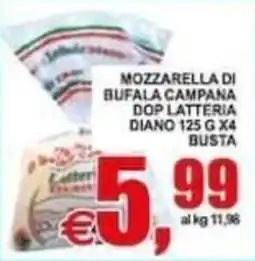 Pewex Mozzarella di bufala campana dop lattiera diano offerta