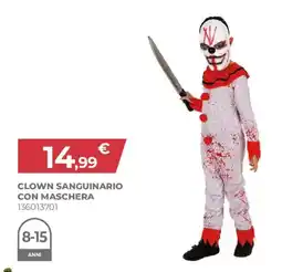 Toys Center Clown sanguinario con maschera offerta