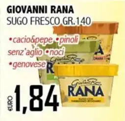 Big Food Sugo fresco Giovanni Rana offerta