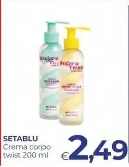 Pilato Crema corpo twist offerta