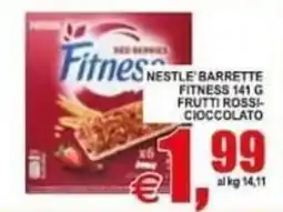 Pewex Nestlé barrette fitness frutti rossi cioccolato offerta