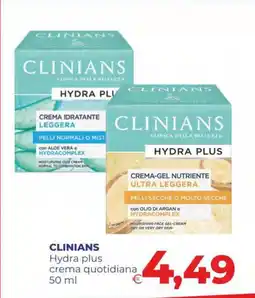 Pilato Clinians Hydra plus crema quotidiana offerta