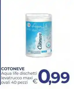 Pilato Cotoneve Aqua life dischetti levatrucco maxi ovali offerta