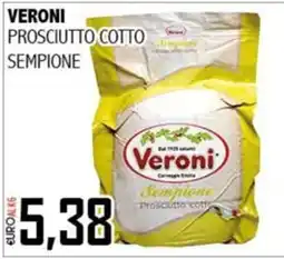 Big Food Veroni prosciutto cotto sempione offerta